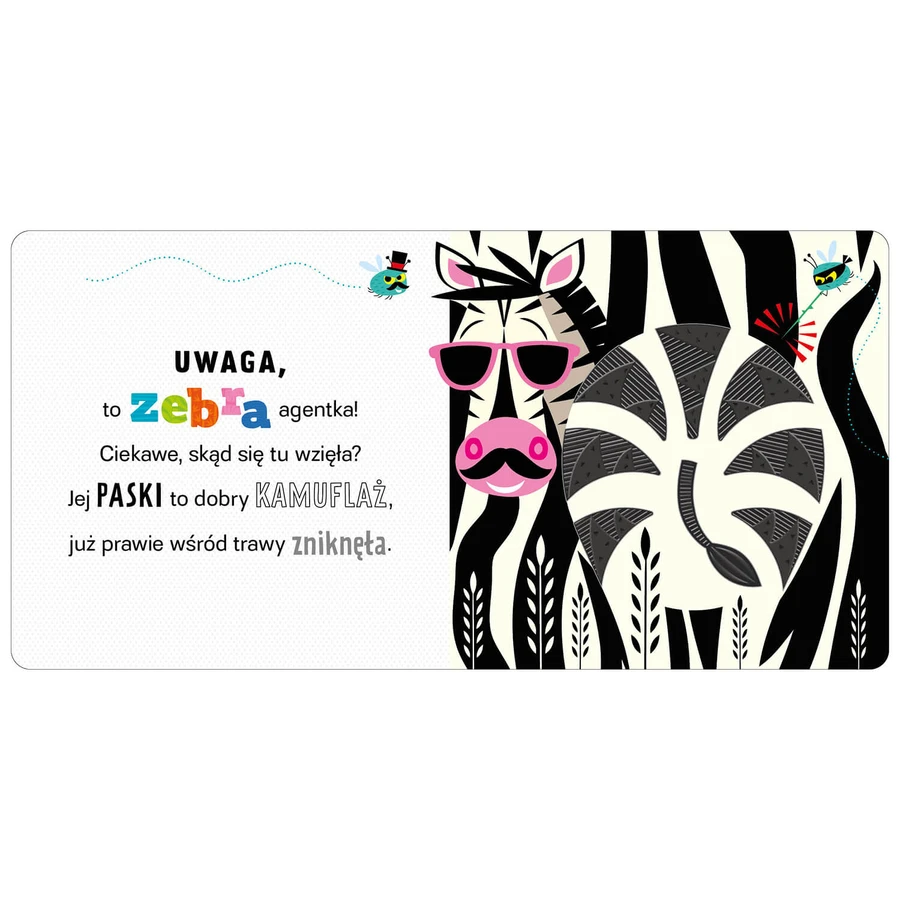Attention Zebra, a sensory book for children
