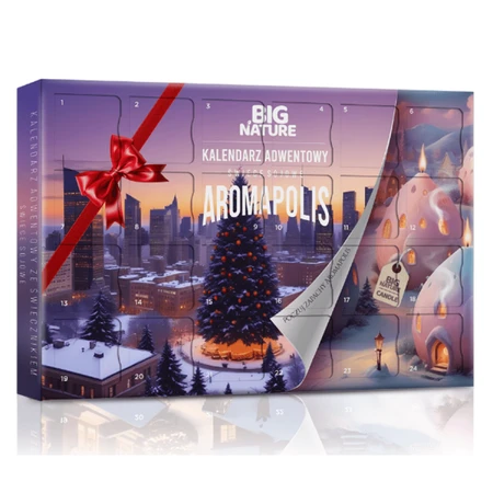 Aromapolis Advent Calendar Set, 24 Soy Candles, Big Nature