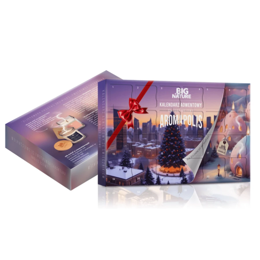 Aromapolis Advent Calendar Set, 24 Soy Candles, Big Nature