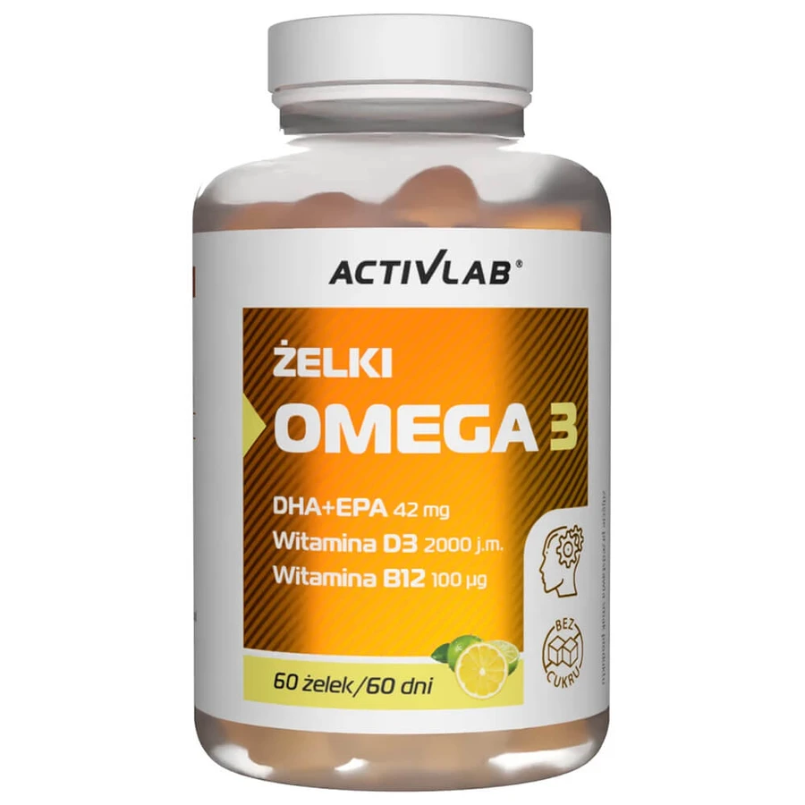 Activlab Pharma Omega 3 gels, limoen- en citroensmaak, 60 stuks