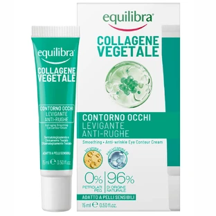 Equilibra Collagene Vegetale, crème anti-rides lissante pour les yeux au collagène végétal, 15 ml