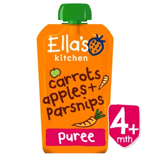 Biologische Pouch puree van wortel, appel en pastinaak, 120 g, Ella's Kitchen