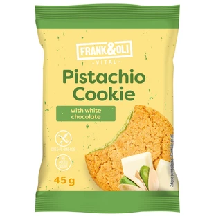 Frank&Oli Pistazienkeks, Weichkeks, weiße Schokolade, 45 g