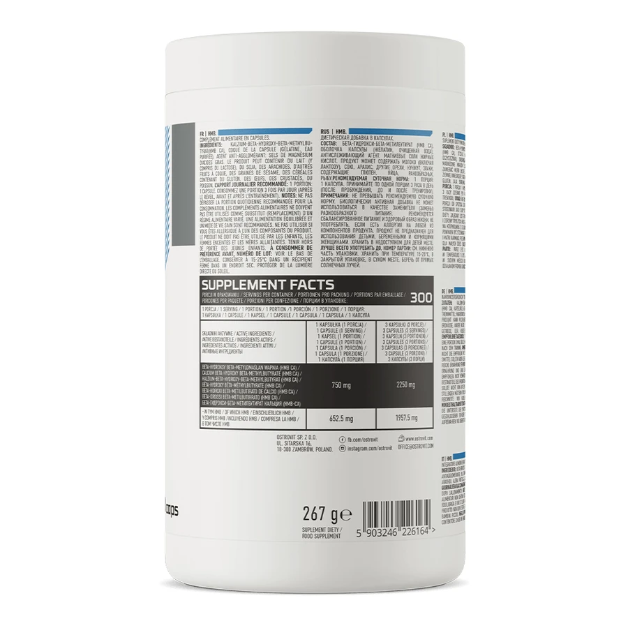 OstroVit HMB 2250 mg, 300 capsules