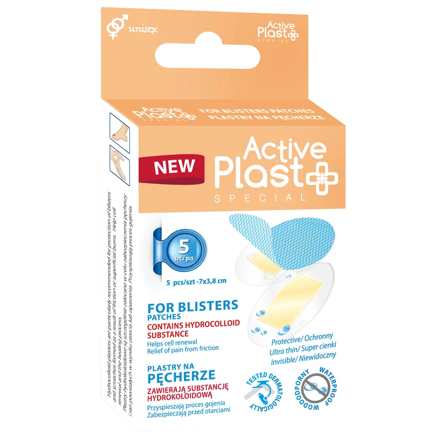 ActivePlast Special, hydrocolloid blister plasters, mix, 5 pieces