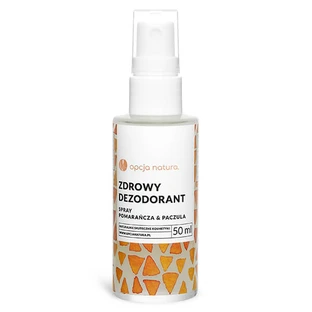 Opcja Natura Healthy Deodorant, Spray, Orange & Patchouli, 50 ml
