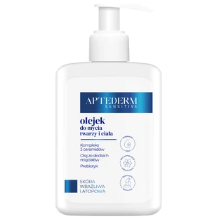 Aptederm Sensitive, aceite limpiador cara y cuerpo, pieles sensibles y atópicas, 250 ml