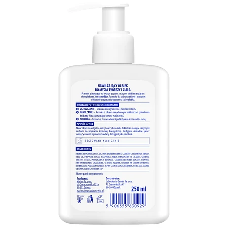 Aptederm Sensitive, aceite limpiador cara y cuerpo, pieles sensibles y atópicas, 250 ml
