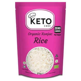 Keto Chef Organic Konjac Rijst, rijstvormige konjac noedels, 270 g