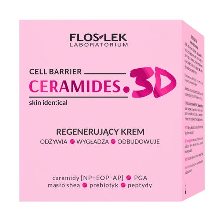 Floslek Laboratorium Ceramidas. Crema facial regeneradora 3D, 50 ml