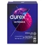 Durex Intense, condooms met stimulerende gel, geribbeld met bies, 20 stuks