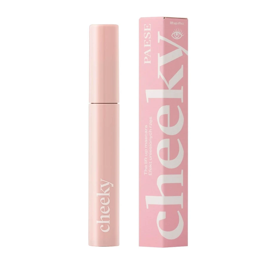 Paese Cheeky Nude Look set, Máscara de pestañas Cheeky, 9 ml + Nudelightful, Barra de labios, 400 Beige Marshmallow, 4,5 g