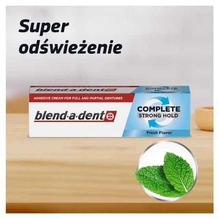 Blend-a-dent Complete Fresh, Crema adhesiva para prótesis dentales, 40 ml