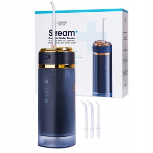 Zent Stream+, cordless dental irrigator, collapsible, navy blue, 250 ml
