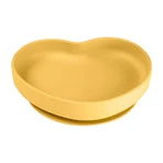 Canpol Bebés, ventosa de silicona, corazón, amarillo, a partir de 6 meses, 1 ud.