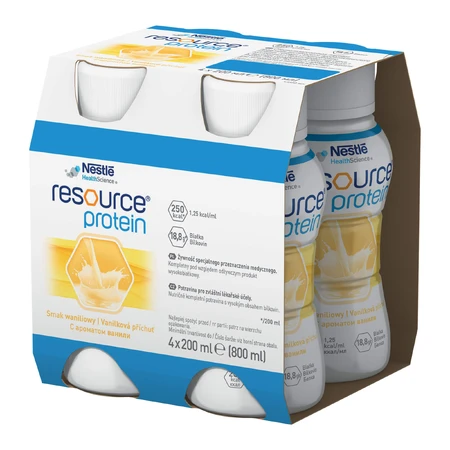 Kit Resource Protéines, préparation nutritionnelle, saveur vanille, 8 x 200 ml + saveur fraise, 200 ml gratuit