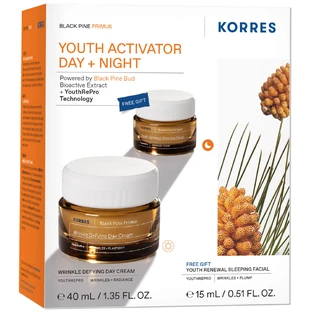 Korres Black Pine Primus set, crème de jour, 40 ml + crème de nuit, 15 ml