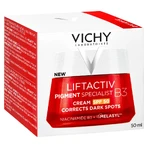 Set Vichy Liftactiv Pigment Specialist B3, Creme gegen Verfärbungen, SPF 50, 50 ml + Augencreme, 15 ml + Lichtfluid SPF 50+, 15 ml + Schminktasche gratis