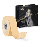 CureTape Beauty, kinesiotaping en esthetische tape voor het gezicht, lichtbeige, 2,5 cm x 5 m, 1 stuk