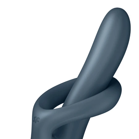 Satisfyer Heat Flex 4, roterende bunny vibrator met verwarmingsfunctie, grijs