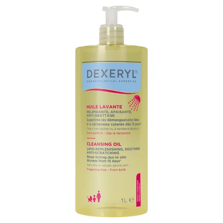 Dexeryl, beruhigendes Anti-Kratz-Waschöl, rückfettende Lipide, 1000 ml