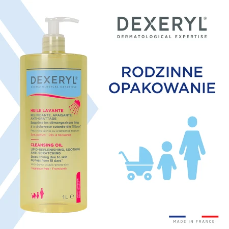 Dexeryl, beruhigendes Anti-Kratz-Waschöl, rückfettende Lipide, 1000 ml