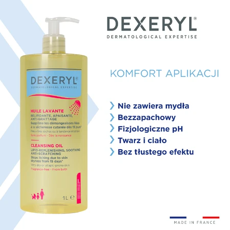 Dexeryl, beruhigendes Anti-Kratz-Waschöl, rückfettende Lipide, 1000 ml