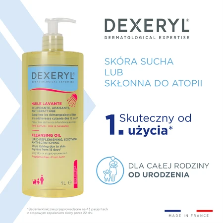 Dexeryl, beruhigendes Anti-Kratz-Waschöl, rückfettende Lipide, 1000 ml
