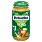 BoboVita Dinerset, groenten in een schaaltje met kalfsvlees, na 12 maanden, 5 x 250 g + Canpol, bestekset in etui, voor kinderen, gratis