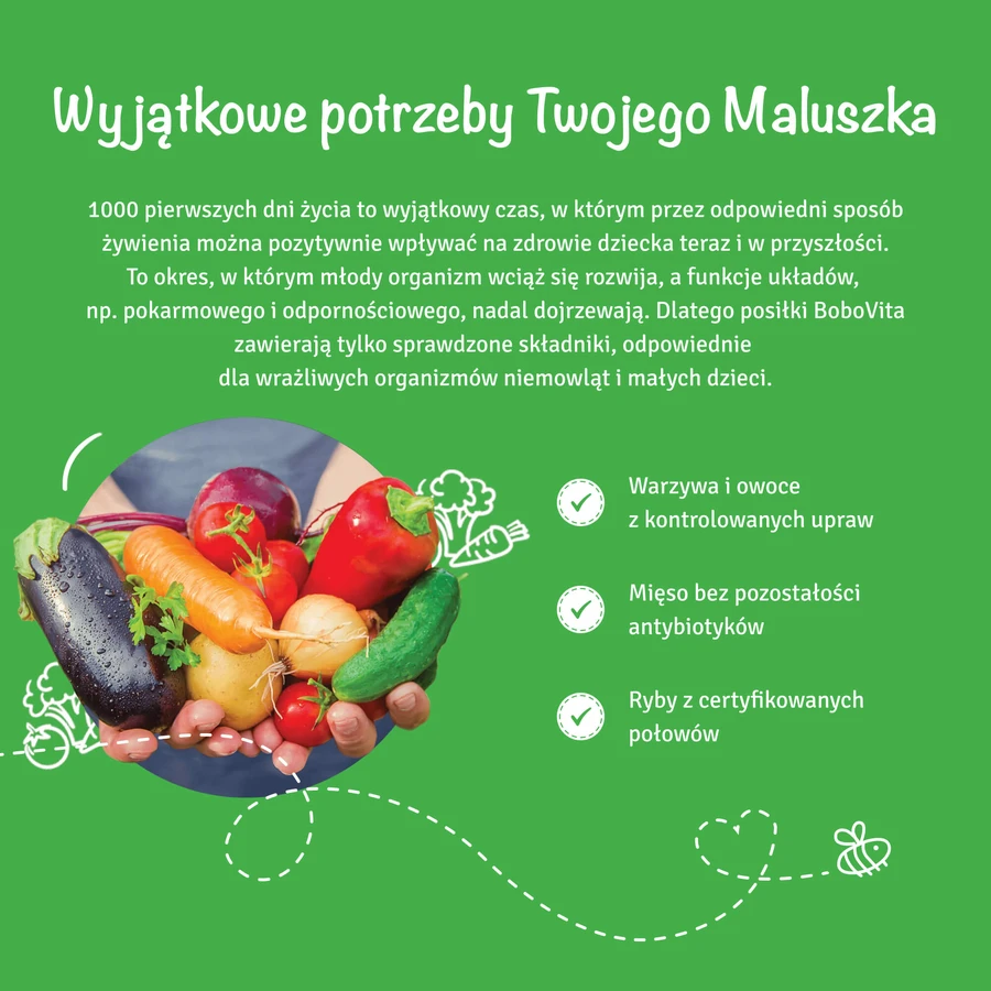 BoboVita Dinerset, groenten in een schaaltje met kalfsvlees, na 12 maanden, 5 x 250 g + Canpol, bestekset in etui, voor kinderen, gratis