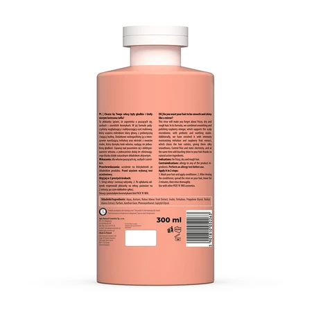 Apis Pick'N'Mix, rinçage lissant au vinaigre de framboise pour les cheveux, 300 ml