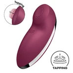 Satisfyer Tap & Climax 2, vibrateur superposé avec fonction de tapotement, rouge