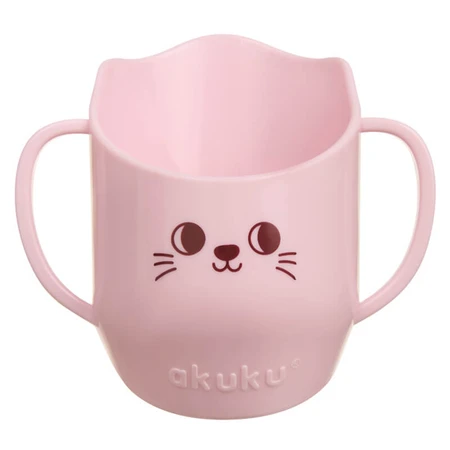 Ackuku, drinkbeker leren drinken, roze, 150 ml