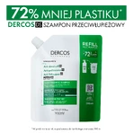 Vichy Dercos Anticaspa DS, champú anticaspa, cabello normal y graso, recambio, 390 ml