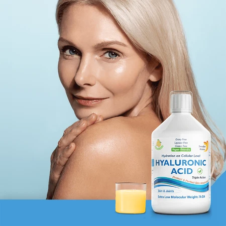Swedish Nutra Hyaluronic Acid, liquid hyaluronic acid, lemon flavor, 500 ml