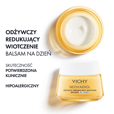 Vichy Neovadiol set, corrigerende oog- en lippencrème, 15 ml + daglotion, 50 ml + lichte fluid SPF 50+, 15 ml + make-uptasje gratis