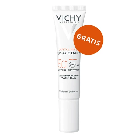 Vichy Neovadiol set, corrigerende oog- en lippencrème, 15 ml + daglotion, 50 ml + lichte fluid SPF 50+, 15 ml + make-uptasje gratis