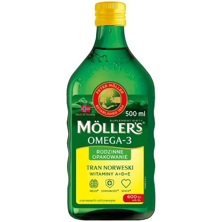 Moller's Norwegische Diätnahrung, ab 3 Jahren, Zitronengeschmack, 500 ml