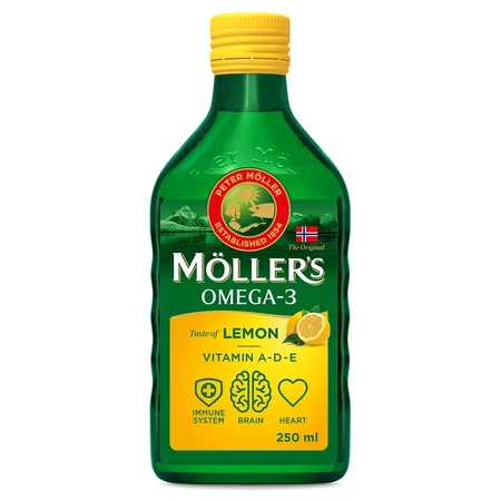 Aliment diététique norvégien de Moller, plus de 3 ans, goût citron, 500 ml