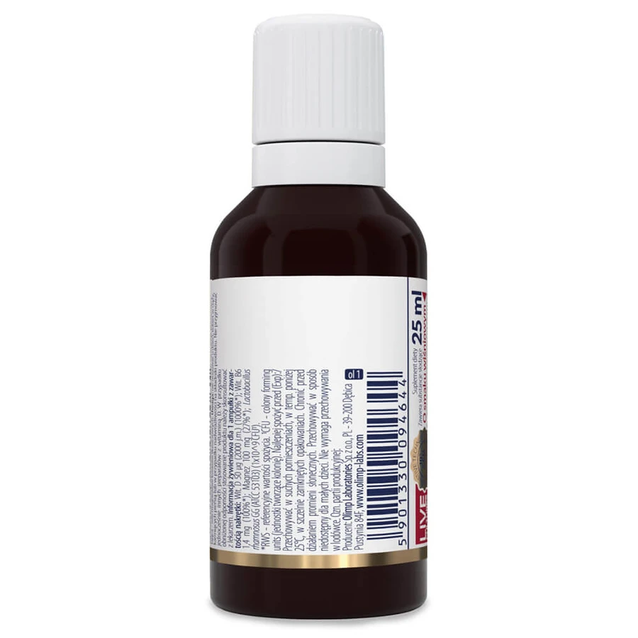 Olimp Gold-Vit D3 Plus Shot, ampolla de vidrio, sabor cereza, 25 ml