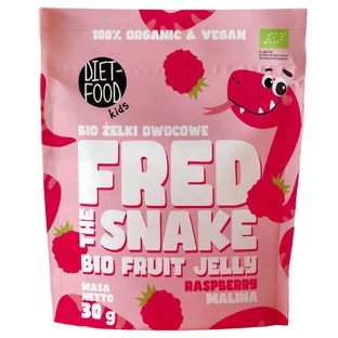 Fred The Snake, Fruchtgummi, Himbeere, Bio, 30 g