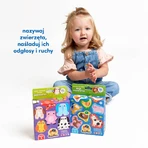CzuCzu Puzzles zum Paaren Meine Tiere, Puzzles für Kinder, ab 18 Monaten, 20 Elemente