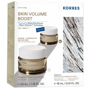 Kit Pino Blanco Korres, sérum, 40 ml + crema de noche, 15 ml