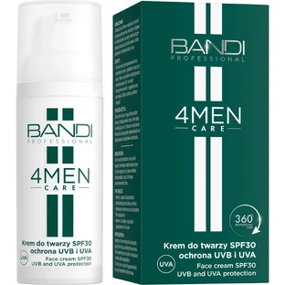 Bandi 4Men Care, Gesichtscreme SPF 30, UVB- und UVA-Schutz, für Männer, 50 ml