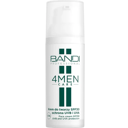 Bandi 4Men Care, Gesichtscreme SPF 30, UVB- und UVA-Schutz, für Männer, 50 ml