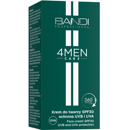 Bandi 4Men Care, Gesichtscreme SPF 30, UVB- und UVA-Schutz, für Männer, 50 ml