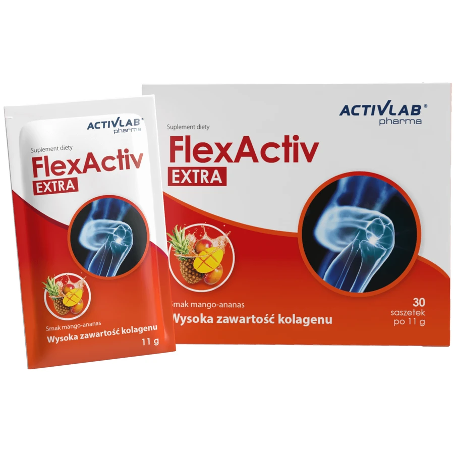 Activlab Pharma FlexActiv Extra, Mango-Ananas-Geschmack, 30 Portionsbeutel