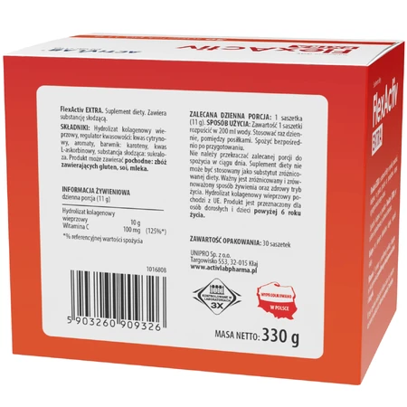 Activlab Pharma FlexActiv Extra, Mango-Ananas-Geschmack, 30 Portionsbeutel
