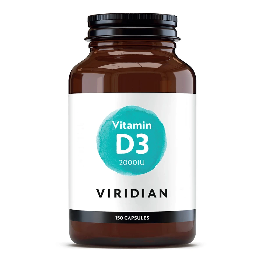 Viridian Vitamine D3 2000 IE, 150 capsules