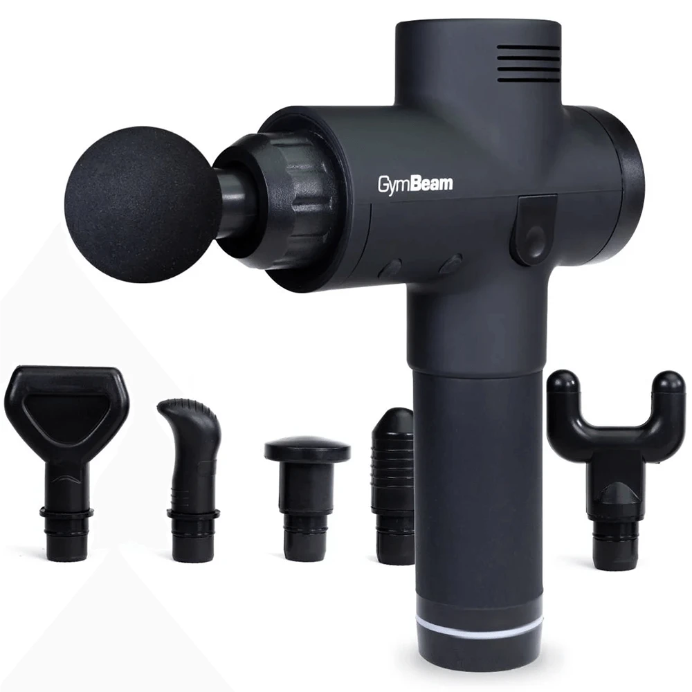 GymBeam VI Black, massage gun, black.